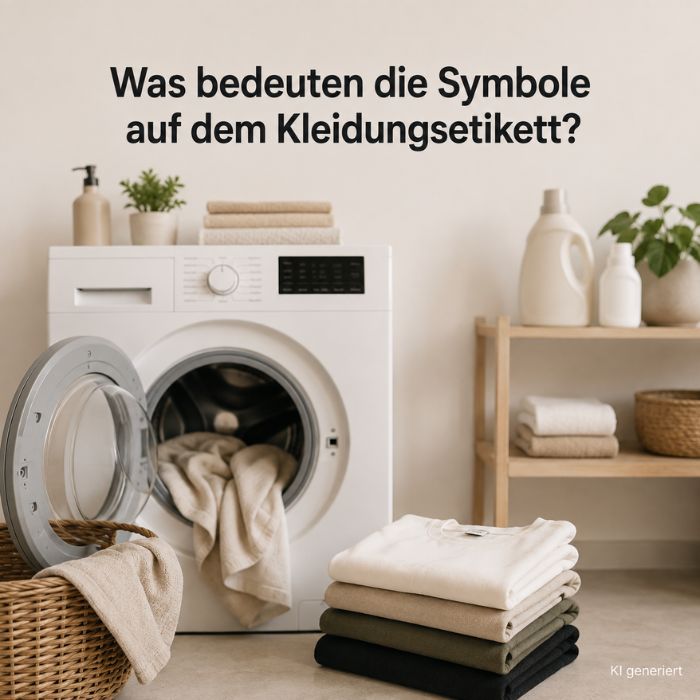 Was bedeuten die Symbole auf dem Kleidungsetikett?