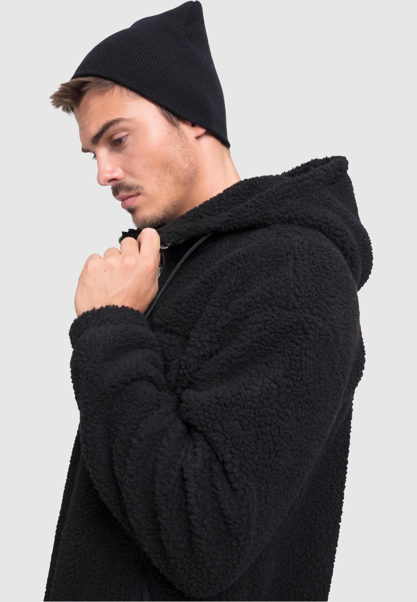 Schwarze Heavyweight Beanie – klassische Unisex Mütze für kalte Tage