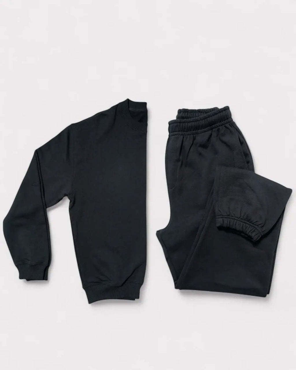 Basic Oversized Jogginganzug Schwarz - BestofBasics