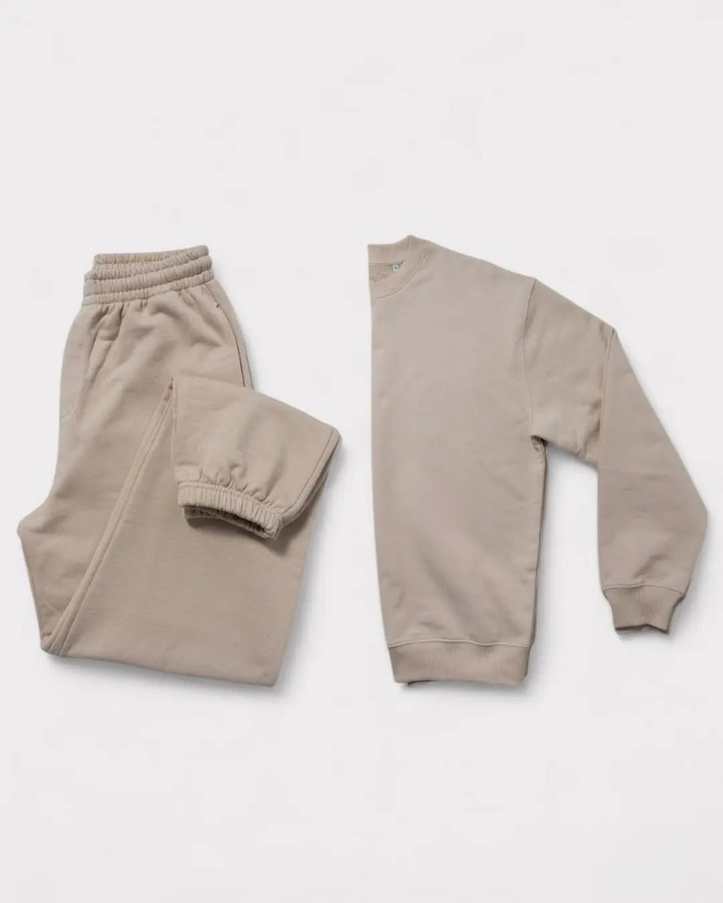 Basic Oversized Jogginganzug Beige - BestofBasics