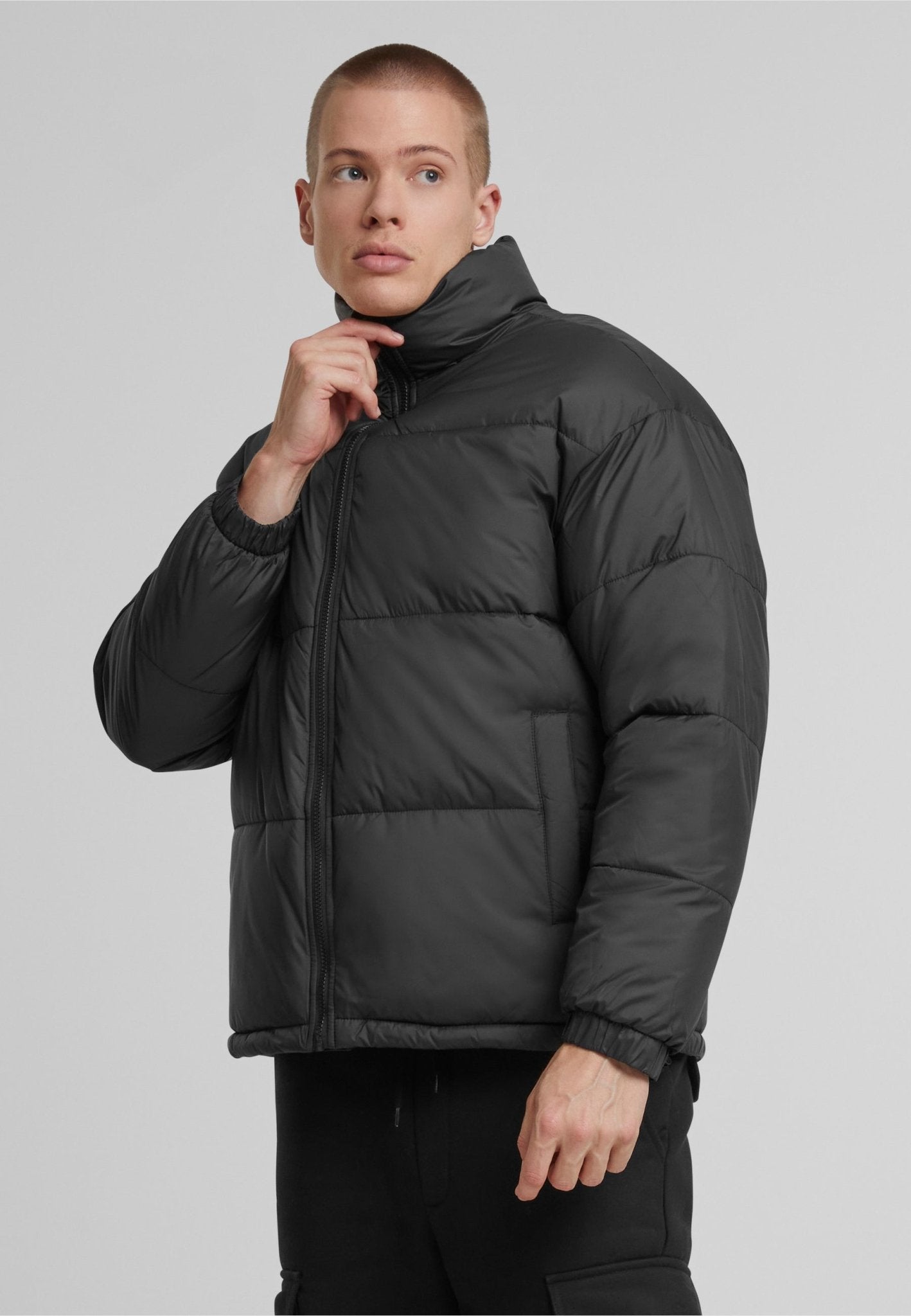 Urban Classics Basic Puffer Jacke mit Kragen - BestofBasics